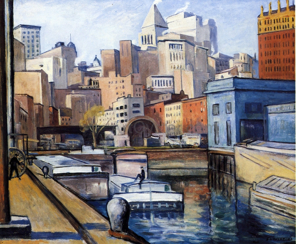  Samuel Halpert Downtown - Canvas Print