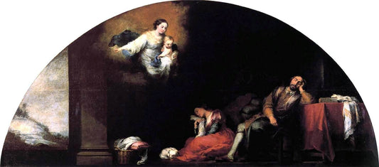  Bartolome Esteban Murillo Dream of Patrician John - Canvas Print