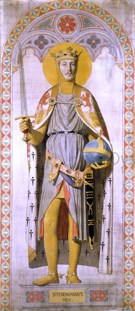  Jean-Auguste-Dominique Ingres Duke Ferdinand-Philippe of Orleans, as St. Ferdinand of Castile - Canvas Print