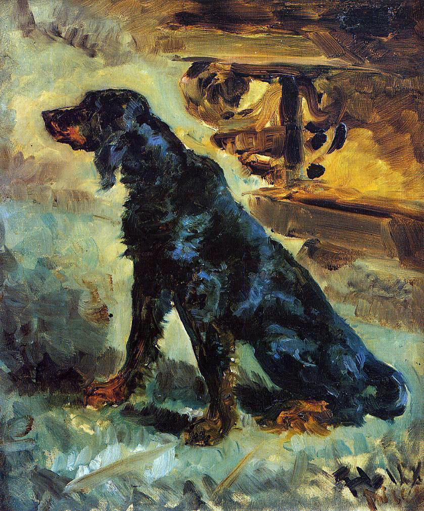  Henri De Toulouse-Lautrec Dun, a Gordon Setter Belonging to Comte Alphonse de Toulouse-Lautrec - Canvas Print