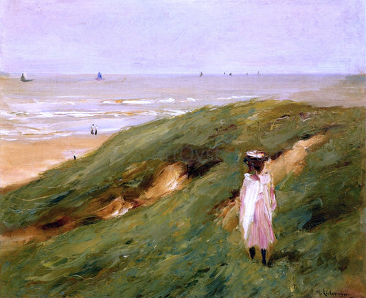  Max Liebermann Dune near Nordwijk with Child (also known as Dune bei Nordwijk mit Kind) - Canvas Print