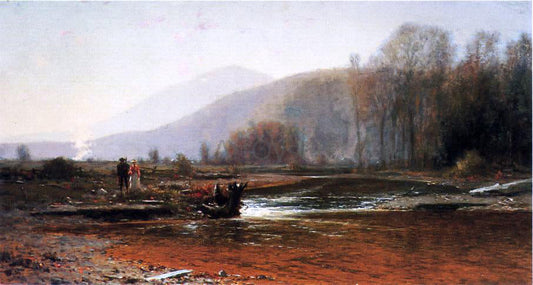  Jervis McEntee Dusk in the Foothills - Canvas Print