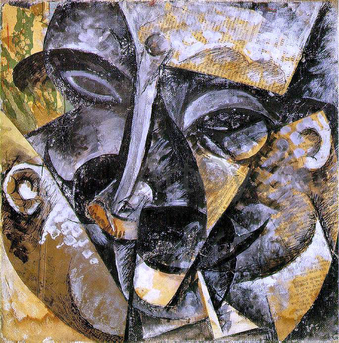  Umberto Boccioni Dynamism of a Man's Head - Canvas Print