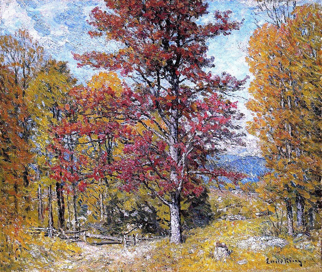  John Joseph Enneking Early Autumn - Canvas Print