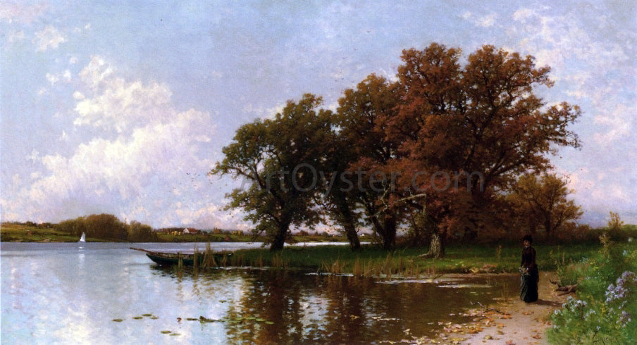  Alfred Thompson Bricher Early Autumn on Long Island - Canvas Print