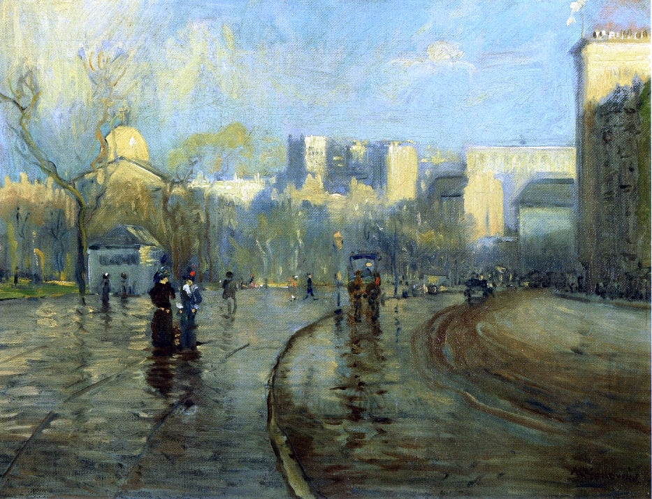  Arthur Clifton Goodwin Early Morning, Tremont Street, Boston - Canvas Print