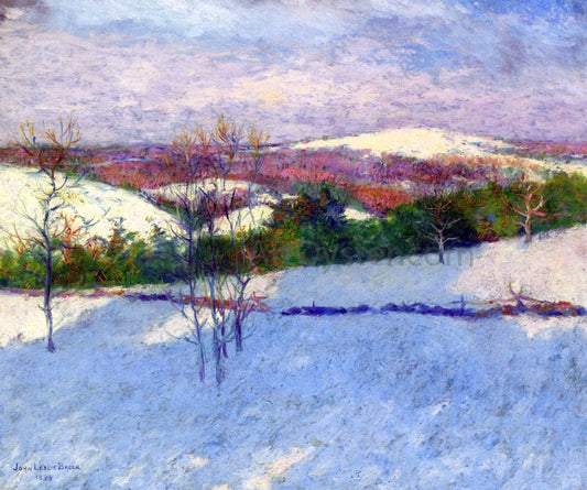  John Leslie Breck Early Snow - Canvas Print