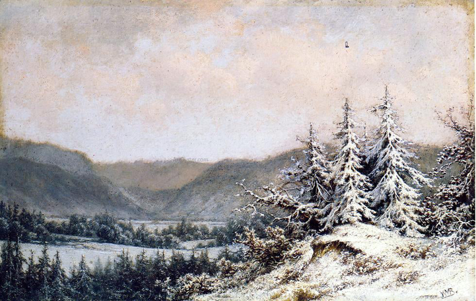  William Mason Brown Early Snow - Canvas Print