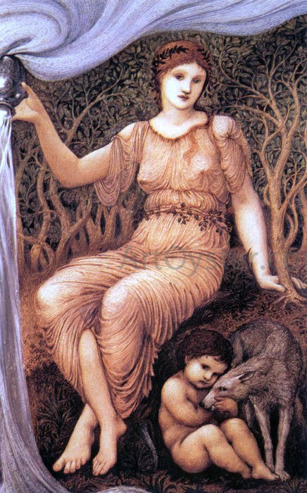  Sir Edward Burne-Jones Earth Mother - Canvas Print