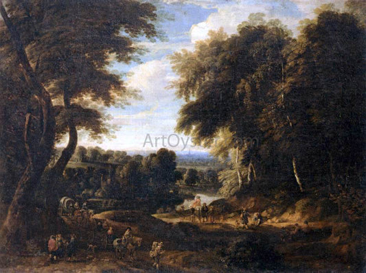  Jacques D'Arthois Edge of a Wood - Canvas Print