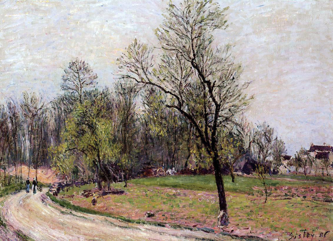  Alfred Sisley Edge of the Forest in Spring, Evening - Canvas Print