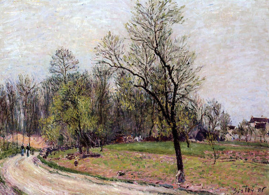  Alfred Sisley Edge of the Forest in Spring, Evening - Canvas Print