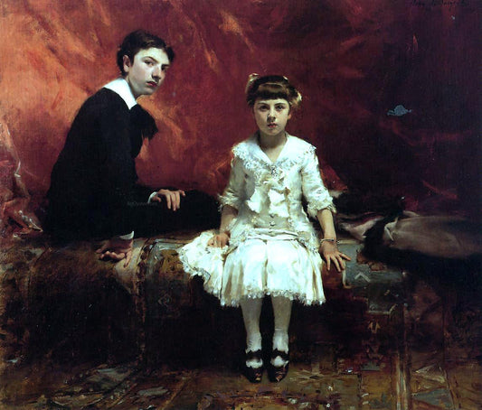  John Singer Sargent Edouard and Marie-Louise Pailleron - Canvas Print