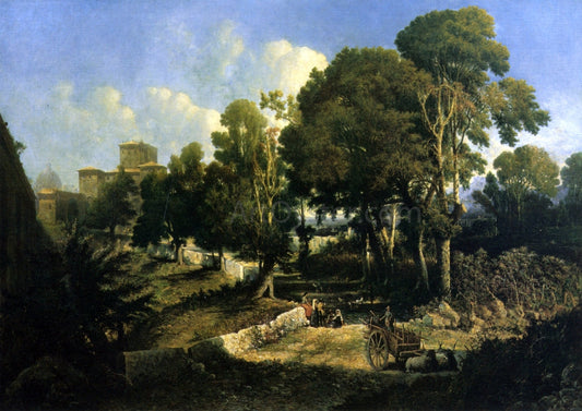  George Loring Brown Effect near Noon - Along the Appian Way - Canvas Print