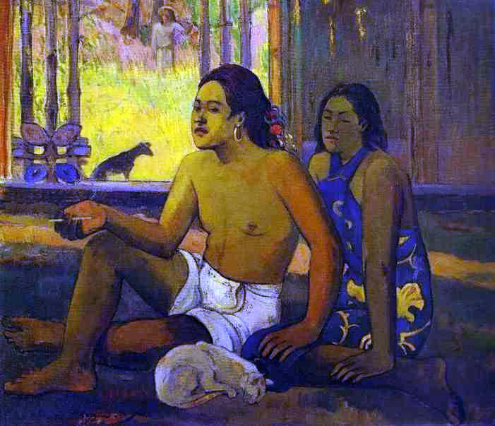  Paul Gauguin Eilaha Ohipa (also known as Not Working) - Canvas Print