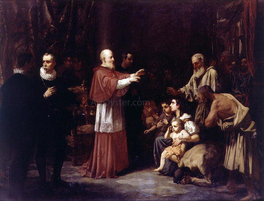  Francisco Domingo Marques El Beato Juan de Ribera en la Expulsion de los Moriscos - Canvas Print