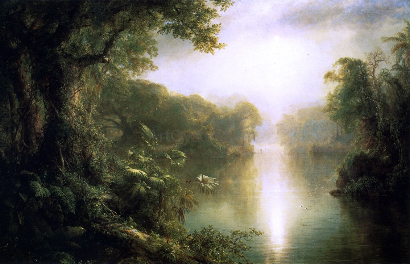  Frederic Edwin Church El Rio de Luz (also known as The River of Light) - Canvas Print