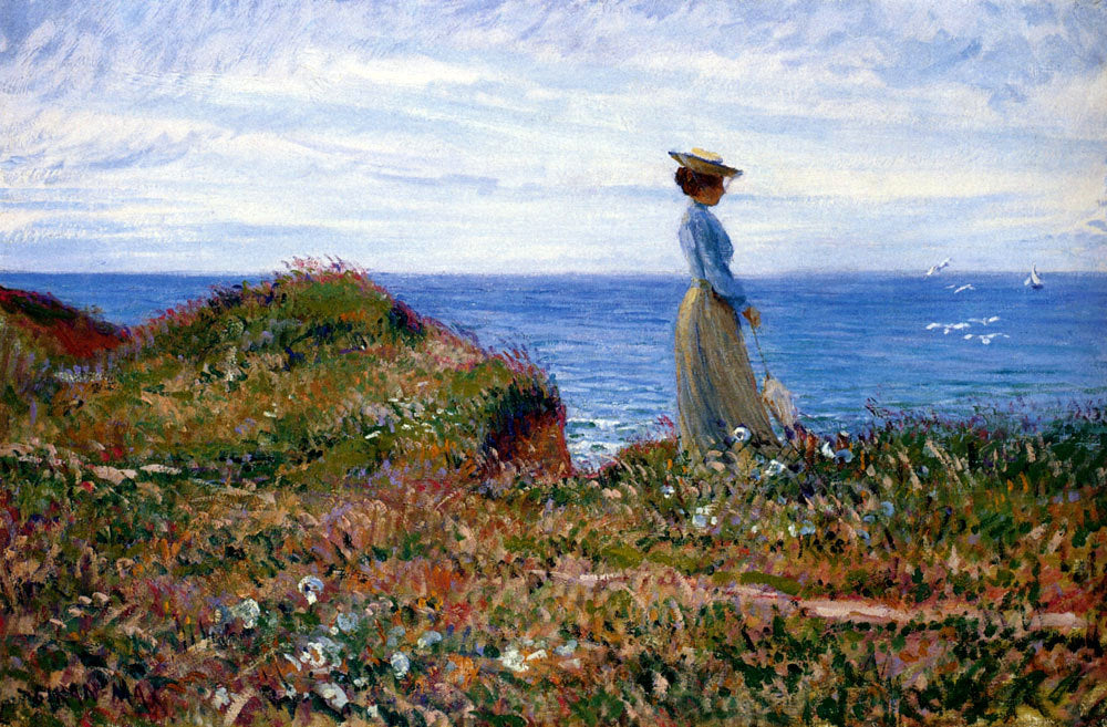  Leon Giran-Max Elegante A La Pointe De Crosnier, Saint-Briac (Bretagne) - Canvas Print