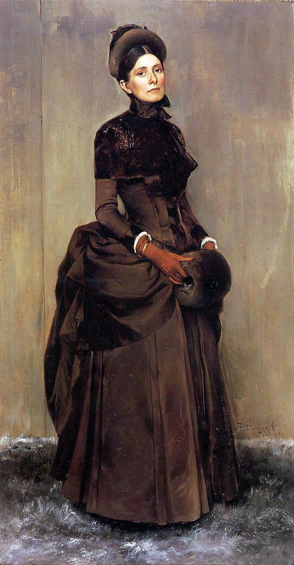 Frank Duveneck Elizabeth Boott Duveneck Canvas Print – Art MegaMart