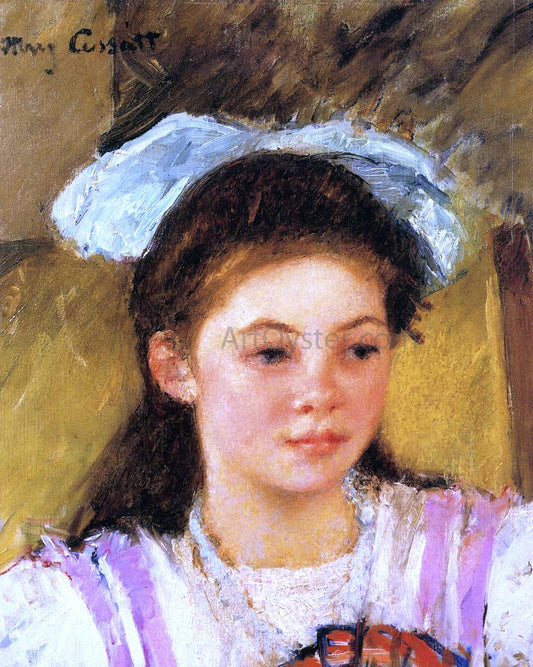  Mary Cassatt Ellen Mary Cassatt with a Large Bow in Her Hair - Canvas Print