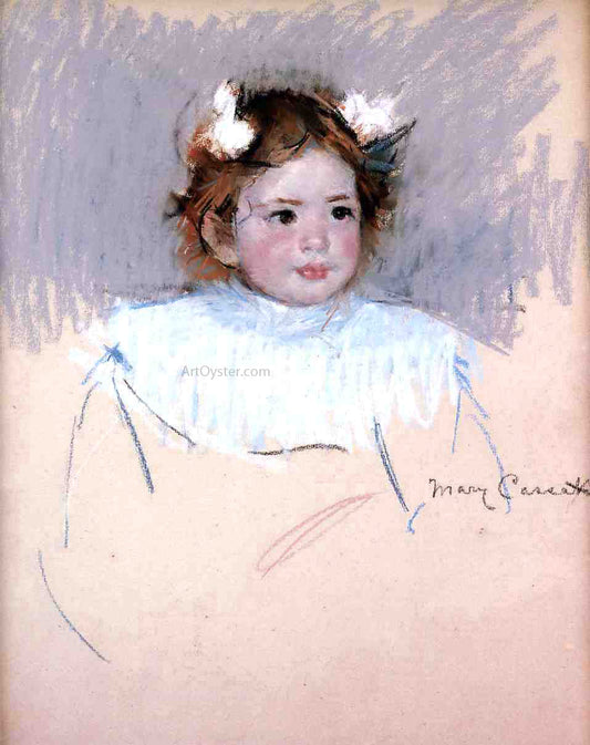  Mary Cassatt Ellen with Bows in Her Hair, Looking Right - Canvas Print