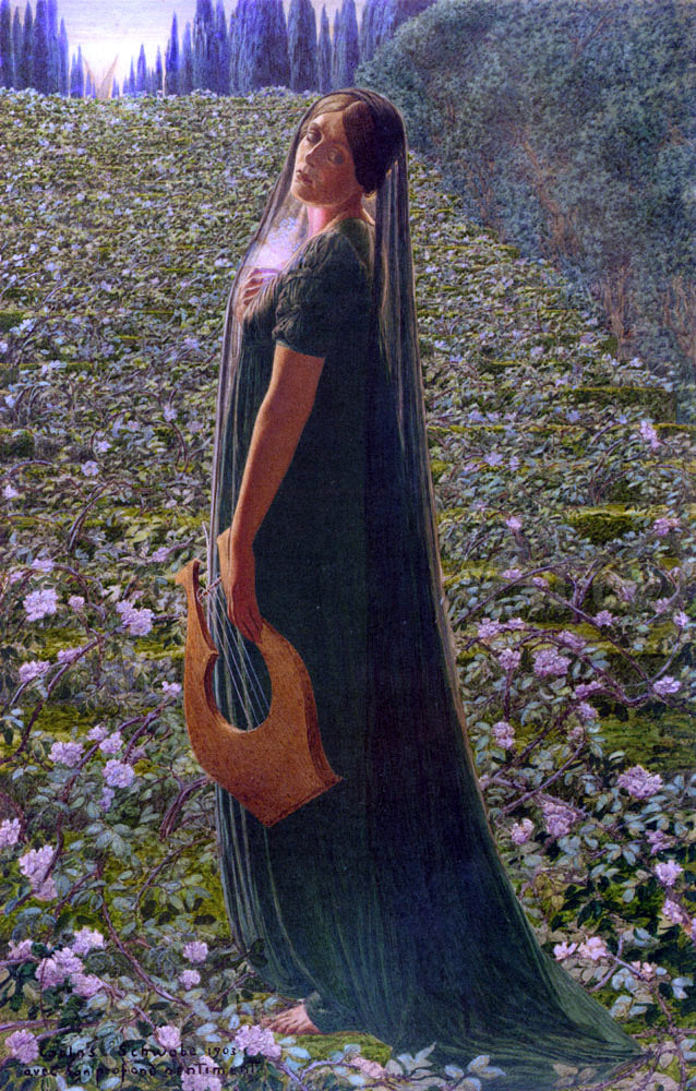  Carlos Schwabe Elysian Fields - Canvas Print