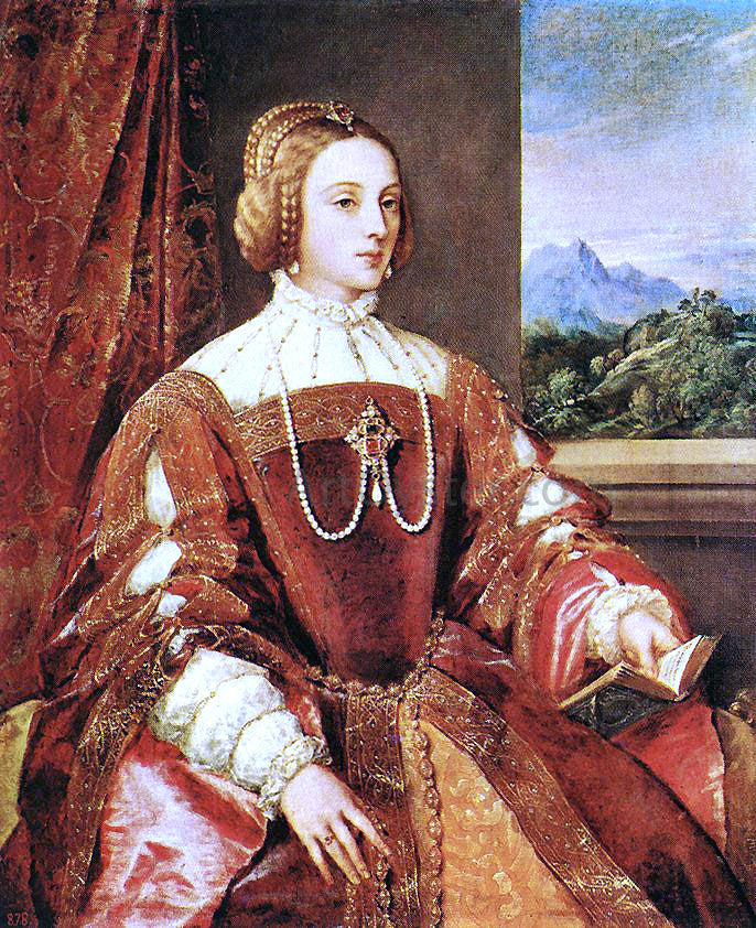  Titian Empress Isabel of Portugal - Canvas Print