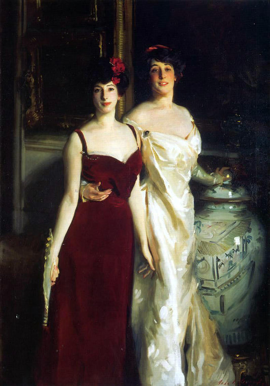  John Singer Sargent Ena and Betty, Daughters of Asher and Mrs. Wertheimer - Canvas Print