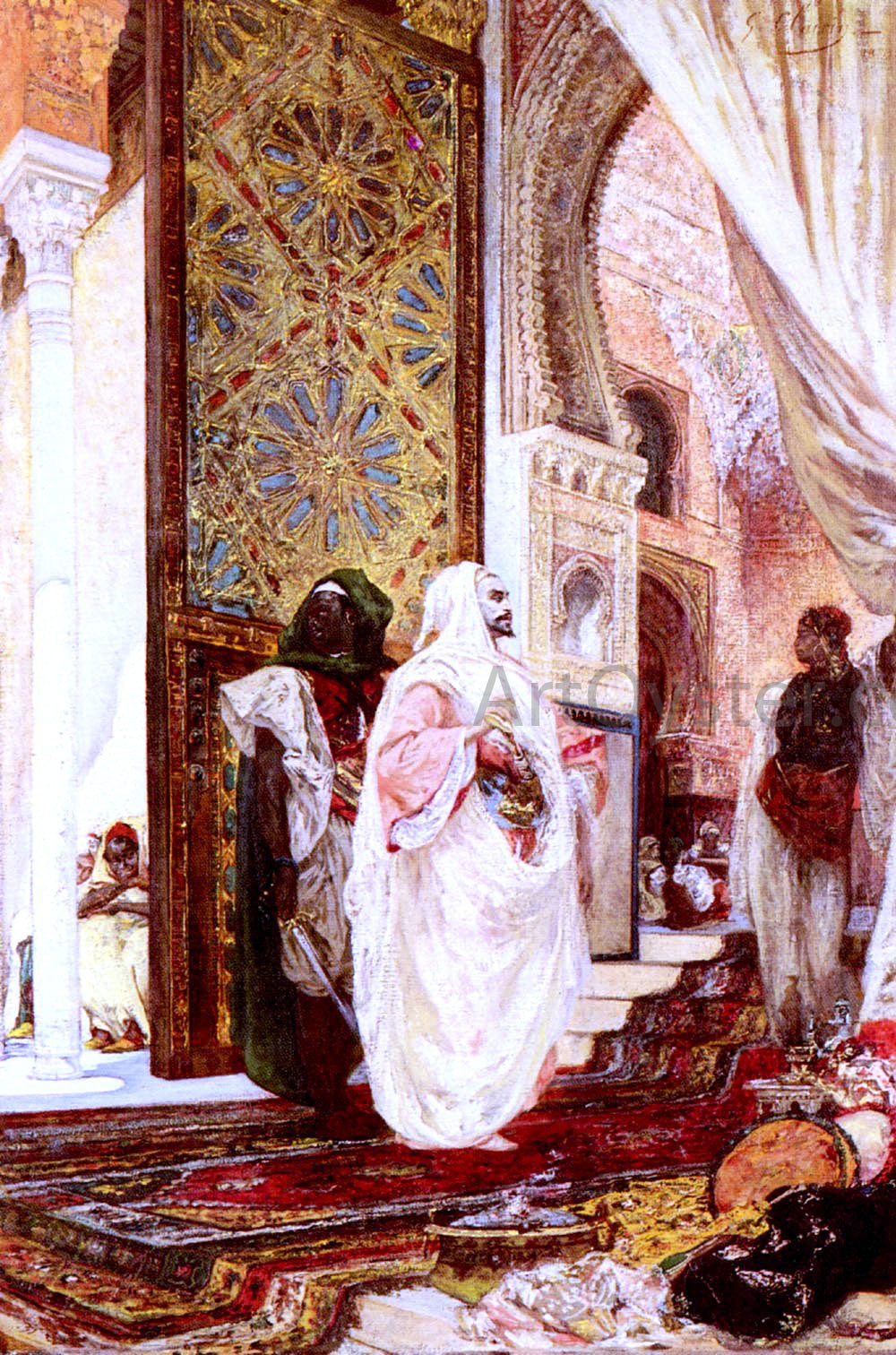  Georges Victor Clairin Entering the Harem - Canvas Print