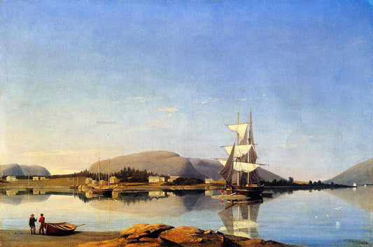  Fitz Hugh Lane Entrance of Somes Sound from Southwest Harbor - Canvas Print