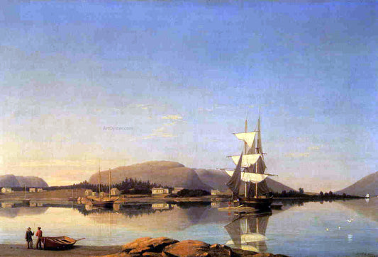  Fitz Hugh Lane Entrance to Somes Sound from Southwest Harbor - Canvas Print