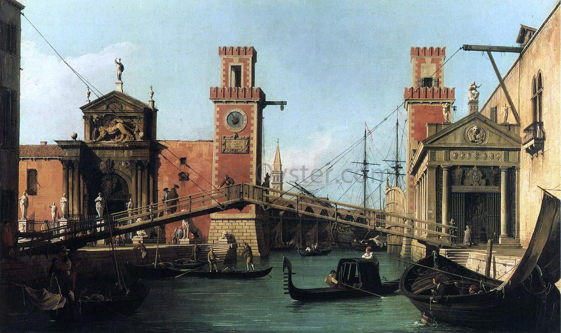  Canaletto Entrance to the Arsenal - Canvas Print