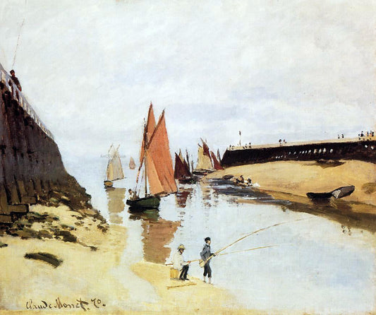  Claude Oscar Monet Entrance to the Port of Trouville - Canvas Print