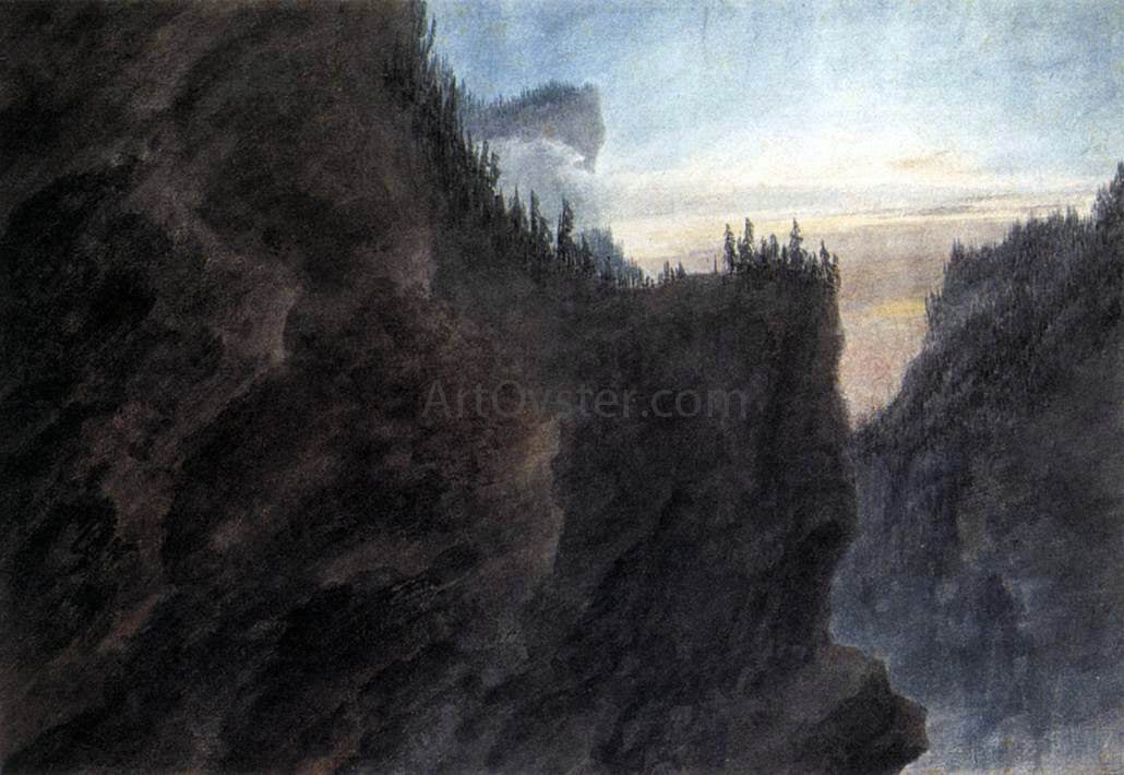  John Robert Cozens Entrance to the Valley of Grande Chartreuse in Dauphine - Canvas Print