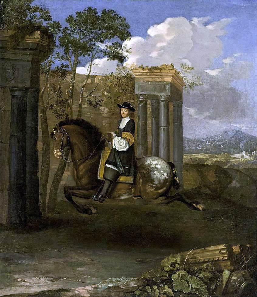  Barent Graat Equestrian Portrait of a Gentleman - Canvas Print