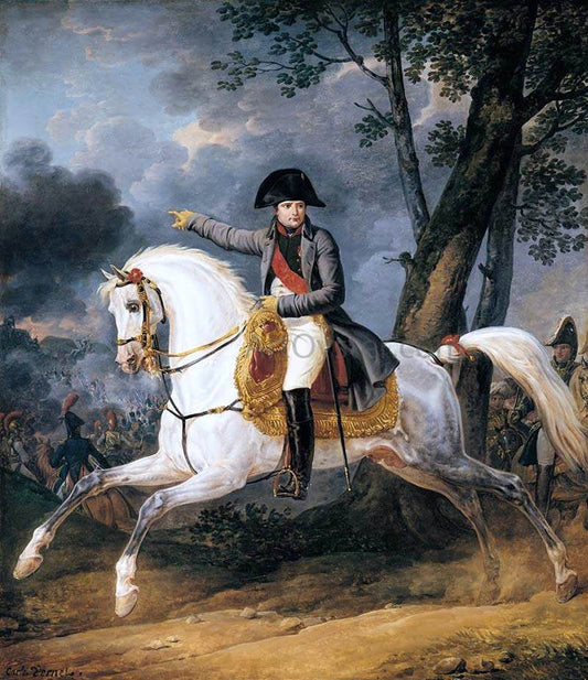  Carle Vernet Equestrian Portrait of of Emperor Napoleon I - Canvas Print