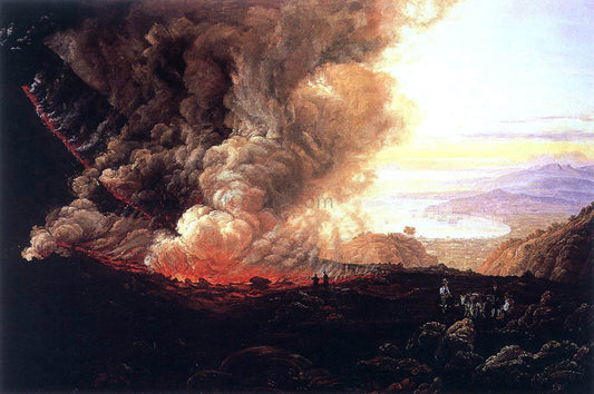 Johan Christian Claussen Dahl Eruption of the Vesuvius - Canvas Print