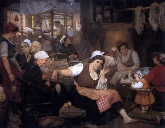  Ignacio Diaz Olano Escenja de Interior - Canvas Print