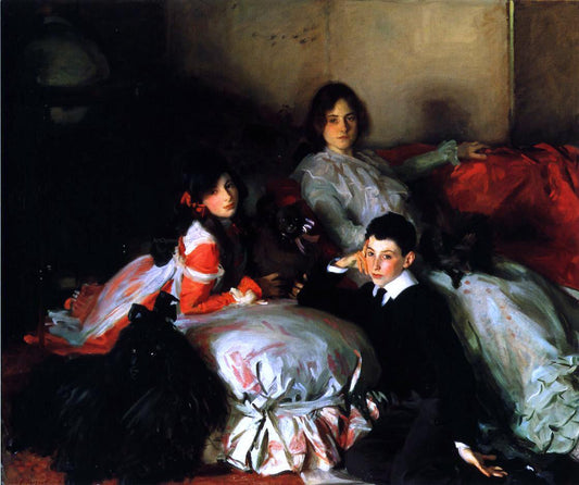  John Singer Sargent Essie, Ruby and Ferdinand, Children of Asher Wertheimer - Canvas Print