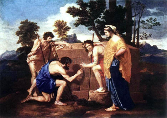  Nicolas Poussin Et in Arcadia Ego - Canvas Print