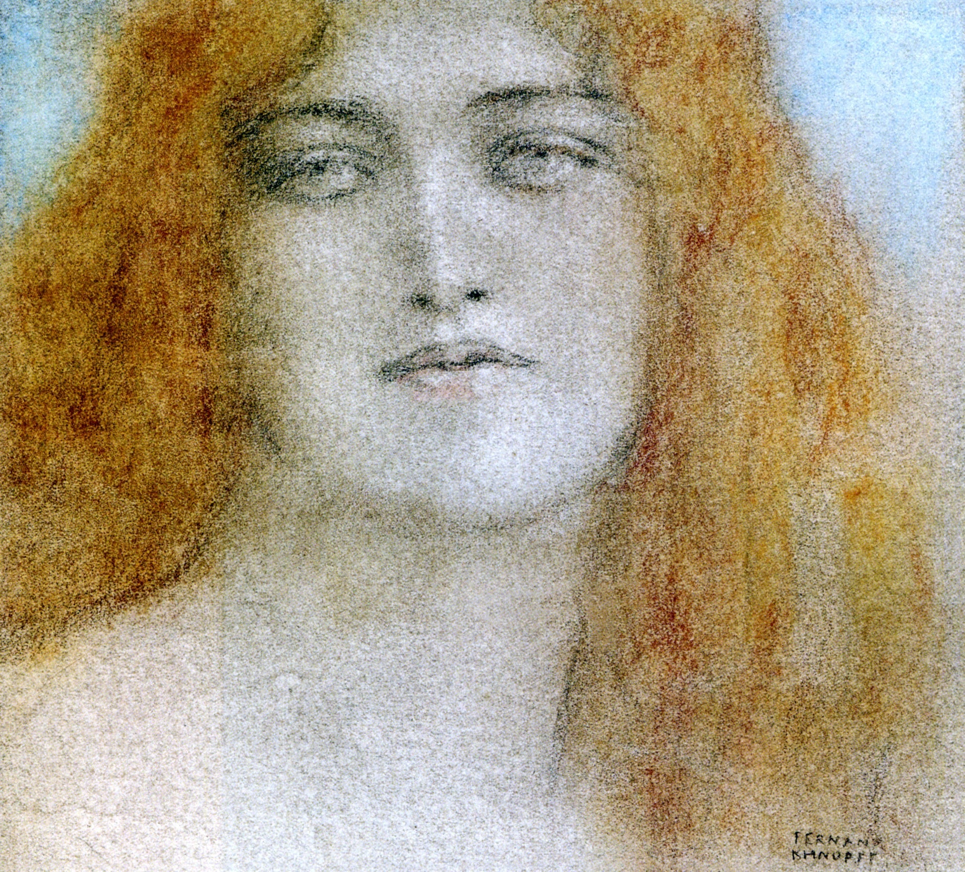  Fernand Khnopff Etude de Femme - Canvas Print