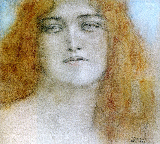  Fernand Khnopff Etude de Femme - Canvas Print