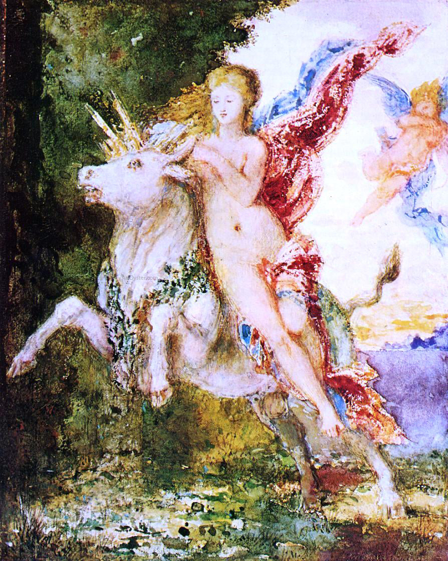  Gustave Moreau Europa and the Bull - Canvas Print