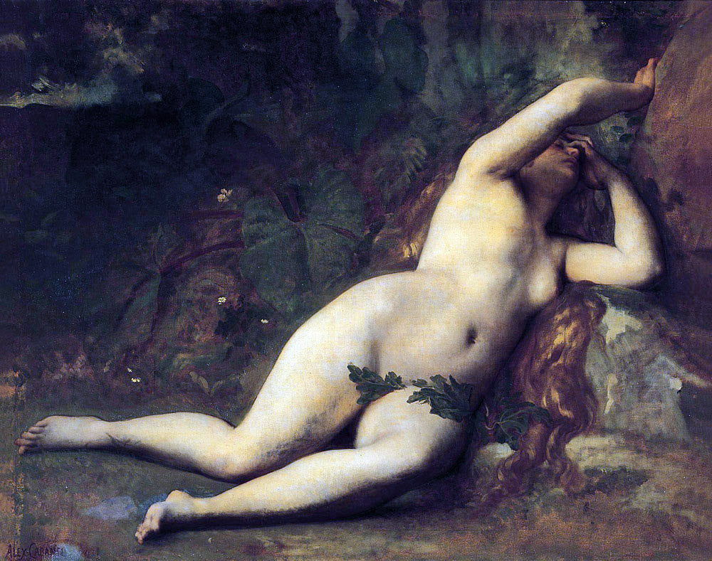  Alexandre Cabanel Eve After the Fall - Canvas Print