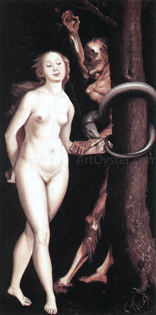  Hans Baldung Eve, the Serpent, and Death - Canvas Print