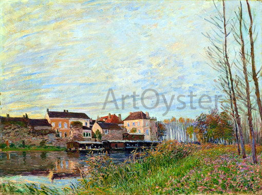  Alfred Sisley Evening in Moret, End of October - Canvas Print