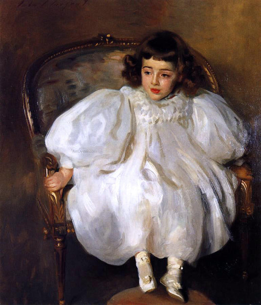  John Singer Sargent Expectancy (also known as Portrait of Frances Winifred Hill) - Canvas Print