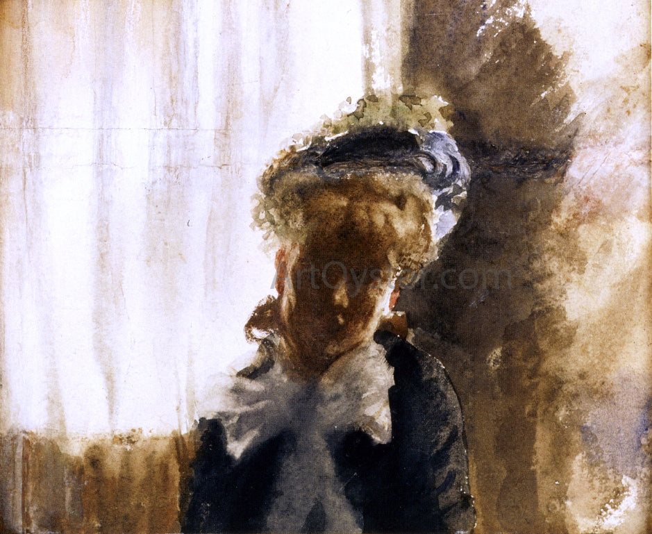  Giuseppe De Nittis Face - Canvas Print