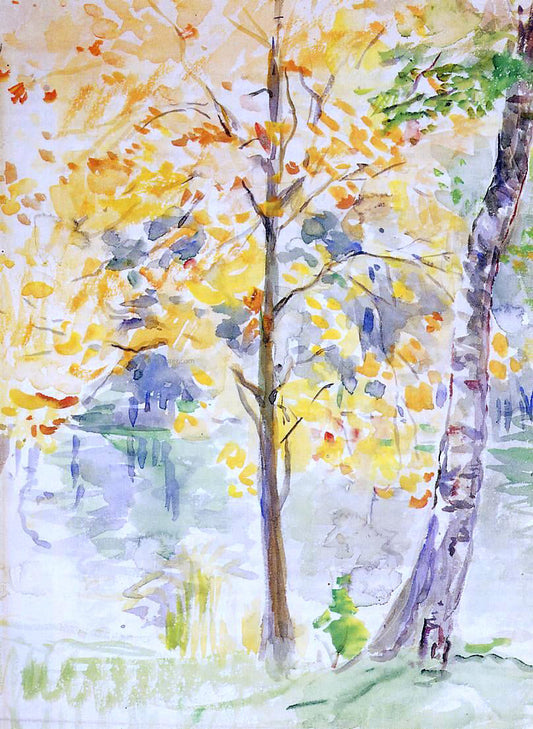  Berthe Morisot Fall Colors in the Bois de Boulogne - Canvas Print