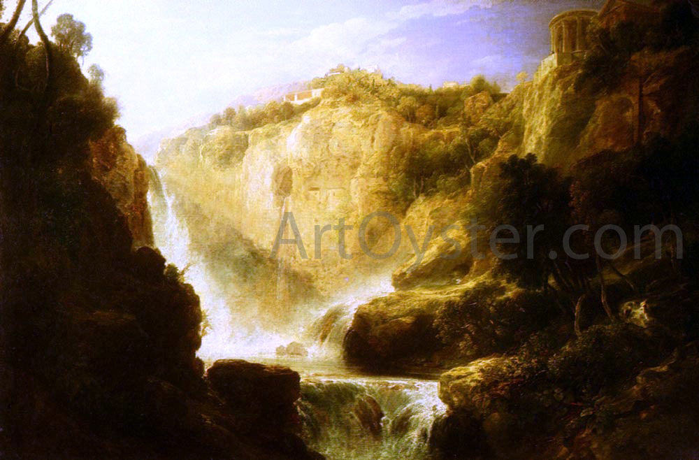  William Linton Falls Of Tivoli - Canvas Print